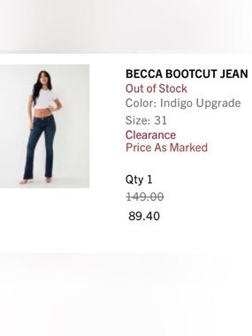 True Religion Becca Bootcut Jeans - Indigo Blue